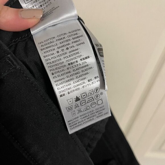 Levi's Women's NWOT Black Stretch 721 High Rise Skinny Jeans Plus Size 24W - Picture 7 of 10